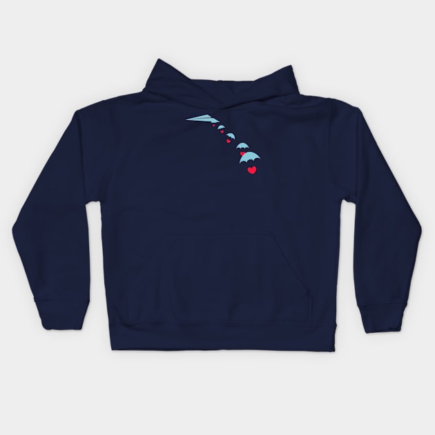 Love Skydiver Kids Hoodie by schlag.art